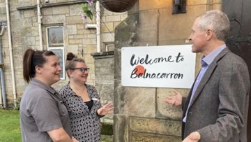 MSP visits Balnacarron Care Home for UK Parliament Week